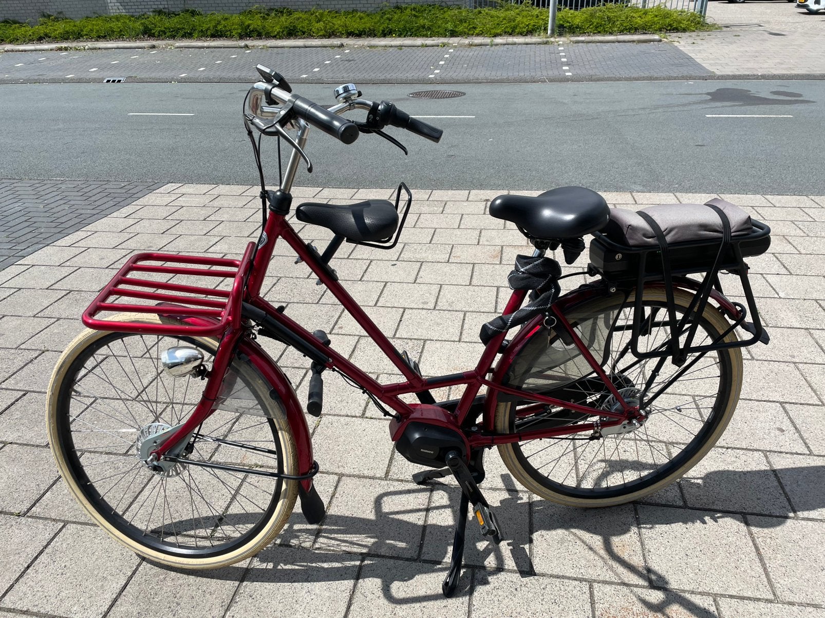 Electrische Azor Texel E NN7 ShimanoSteps 418 Wh–2024–1185km, Ophalen, Zo goed als nieuw, Versnellingen