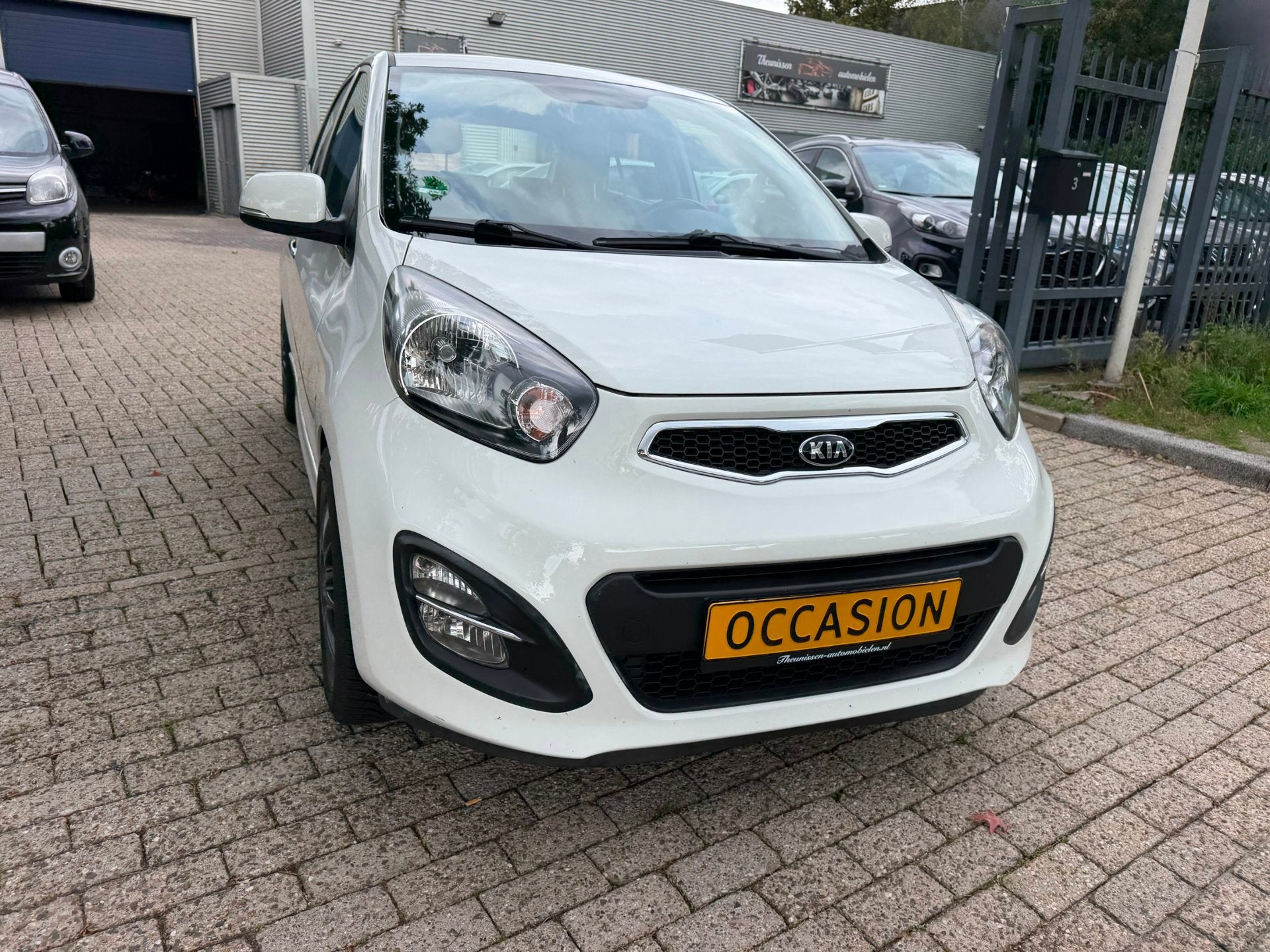 Kia Picanto 1.2 CVVT Executive Line 5 deurs, clima/airco, el, Auto's, Gebruikt, 4 cilinders, Start-stop-systeem, Wit