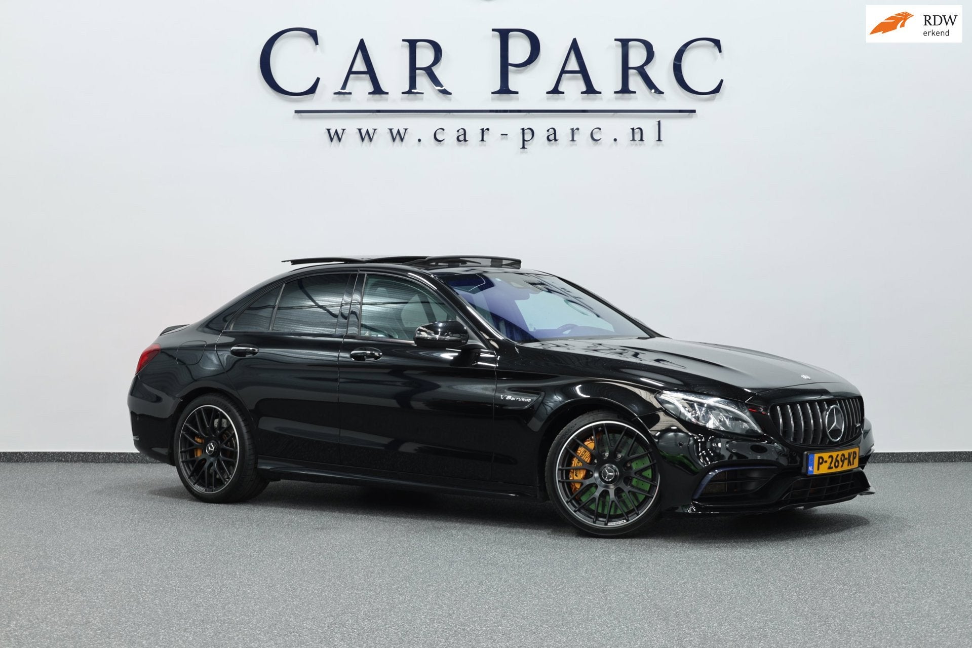 Mercedes-Benz C-klasse AMG 63 S 510+PK KERAMISCH/SFEER/PANO/, Auto's, Automaat, Dealer onderhouden, Achterwielaandrijving, Gebruikt