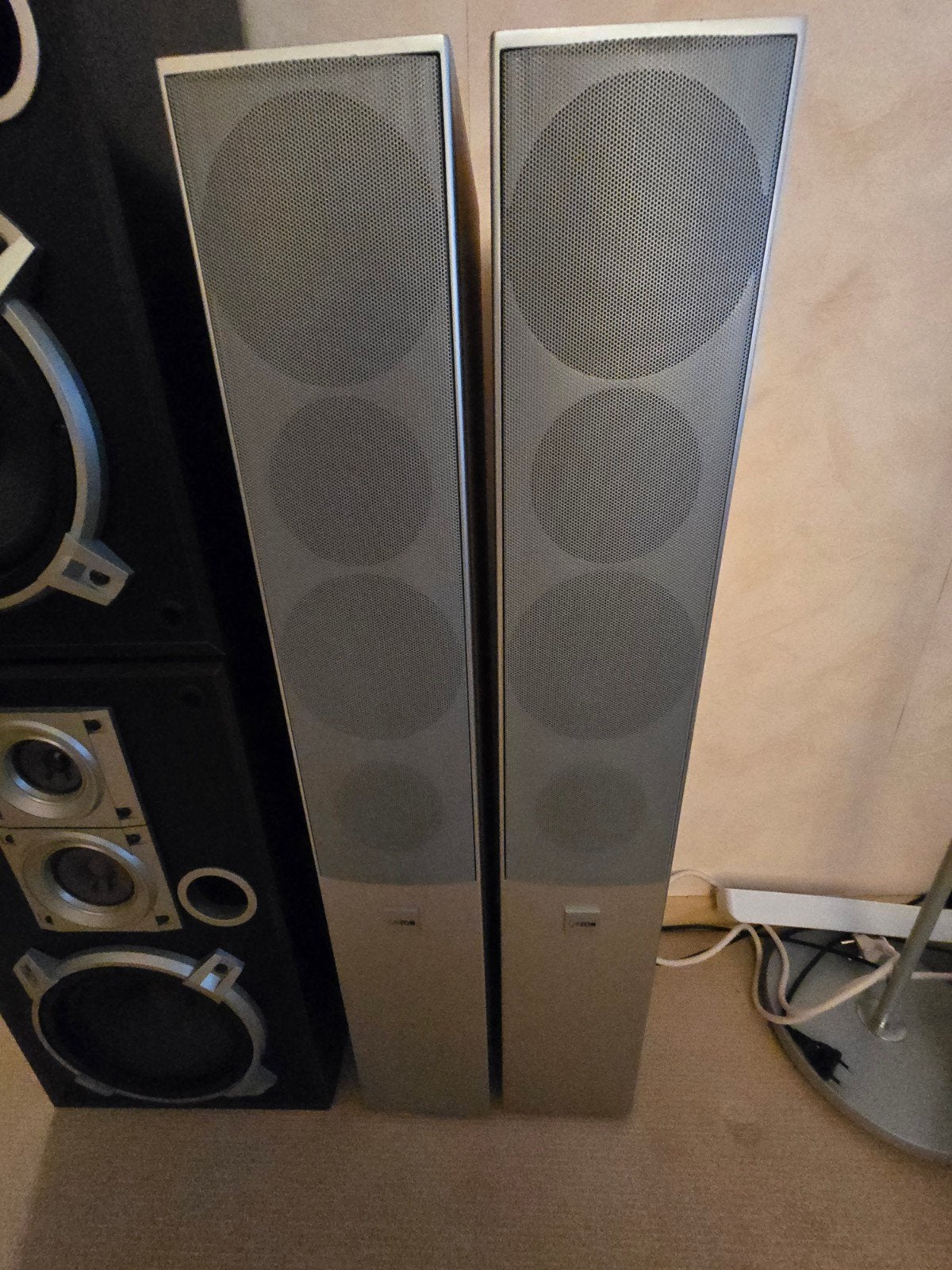 Canton LE 207 luidsprekers beuken/zilver, Gebruikt, Speakerset, 60 tot 120 watt, Ophalen