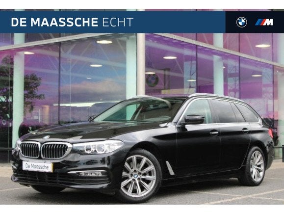 BMW 5 Serie Touring 520i High Executive Automaat / Achteruit, Auto's, Gebruikt, 4 cilinders, Zwart, 184 pk