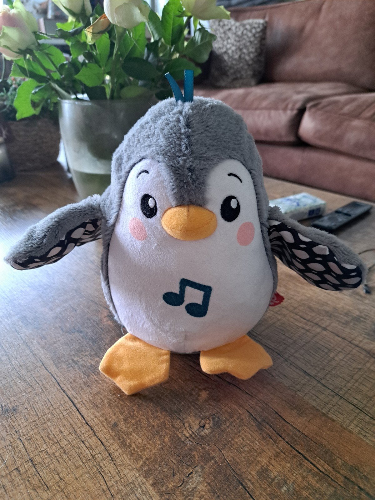 Fisher-Price Muzikale Pinguïn Baby Speelgoed, Ophalen of Verzenden, Zo goed als nieuw