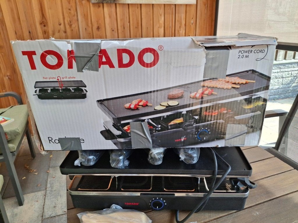Gourmet / Raclette set, Witgoed en Apparatuur, Gourmetstellen, Ophalen of Verzenden, Nieuw, 8 personen of meer