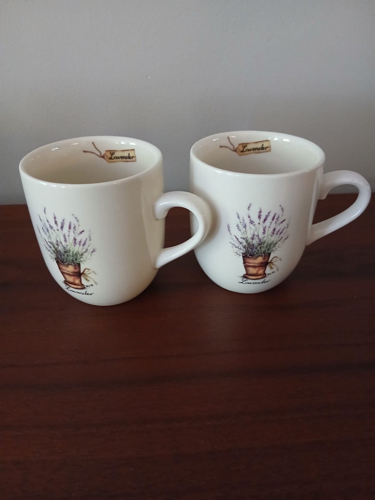 2x Jet by ter Steege lavendel senseokopjes, Ophalen of Verzenden, Zo goed als nieuw, Overige stijlen, Kop(pen) en/of Schotel(s)