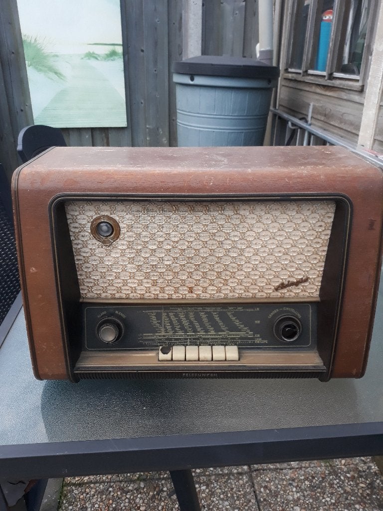 Vintage Telefunken Adagio 53 Radio - Jaren '50 Buizenradio, Audio, Tv en Foto, Ophalen of Verzenden, Gebruikt, Radio