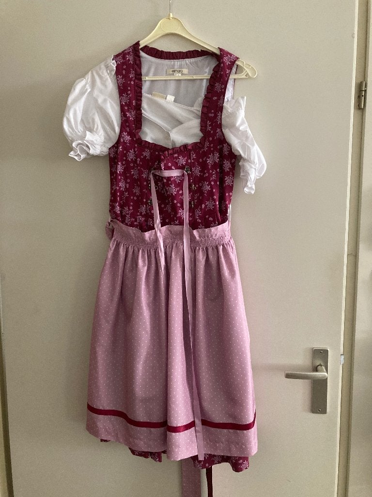 Dirndl groen en rose, Ophalen, Zo goed als nieuw