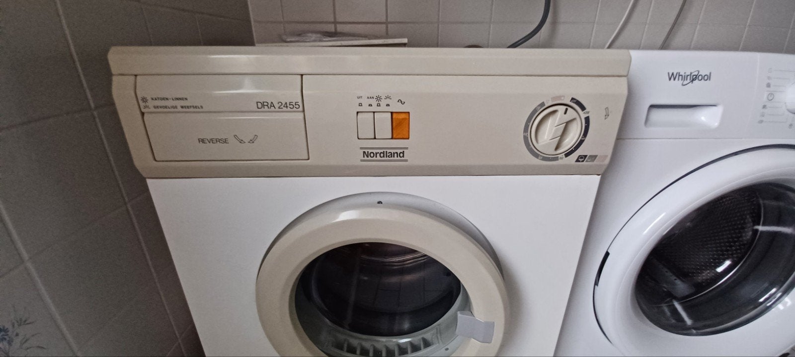 Nordland DRA 2455 Droger - Betrouwbaar en Compact, Witgoed en Apparatuur, Wasdrogers, 6 tot 8 kg, Gebruikt, Overige typen, Ophalen of Verzenden