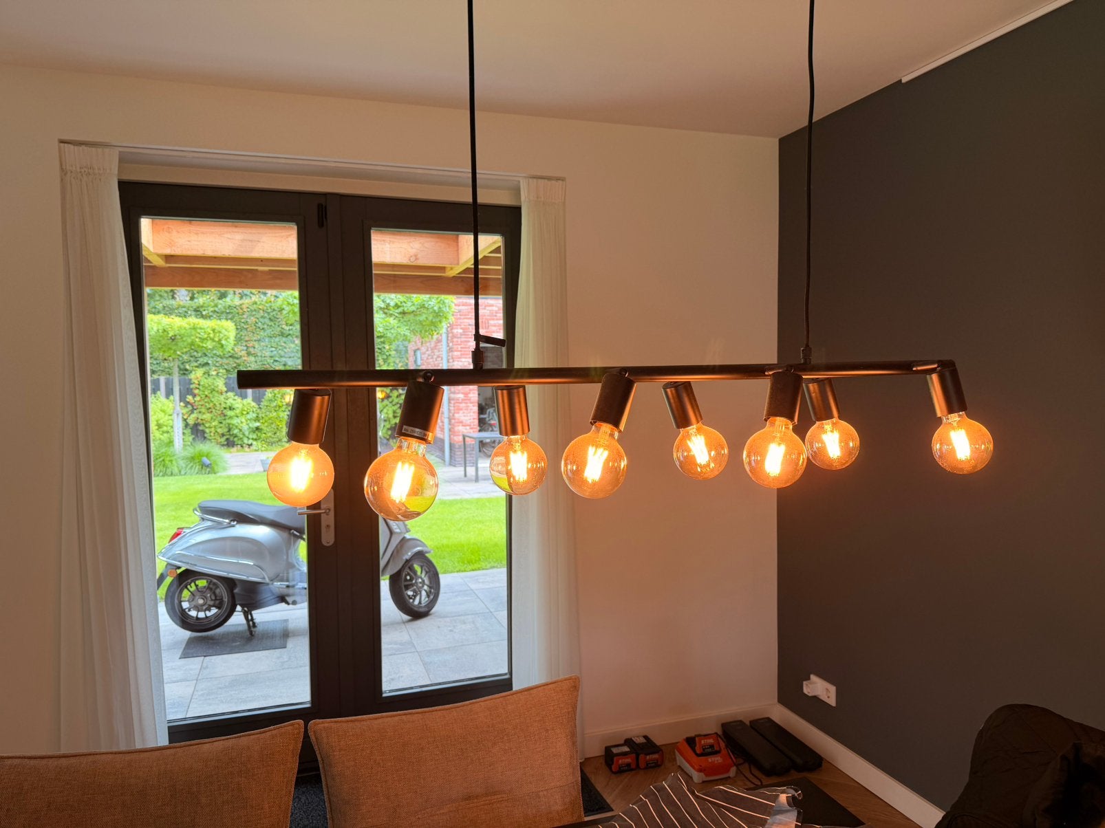 Eetkamer tafel lamp, Ophalen, Zo goed als nieuw