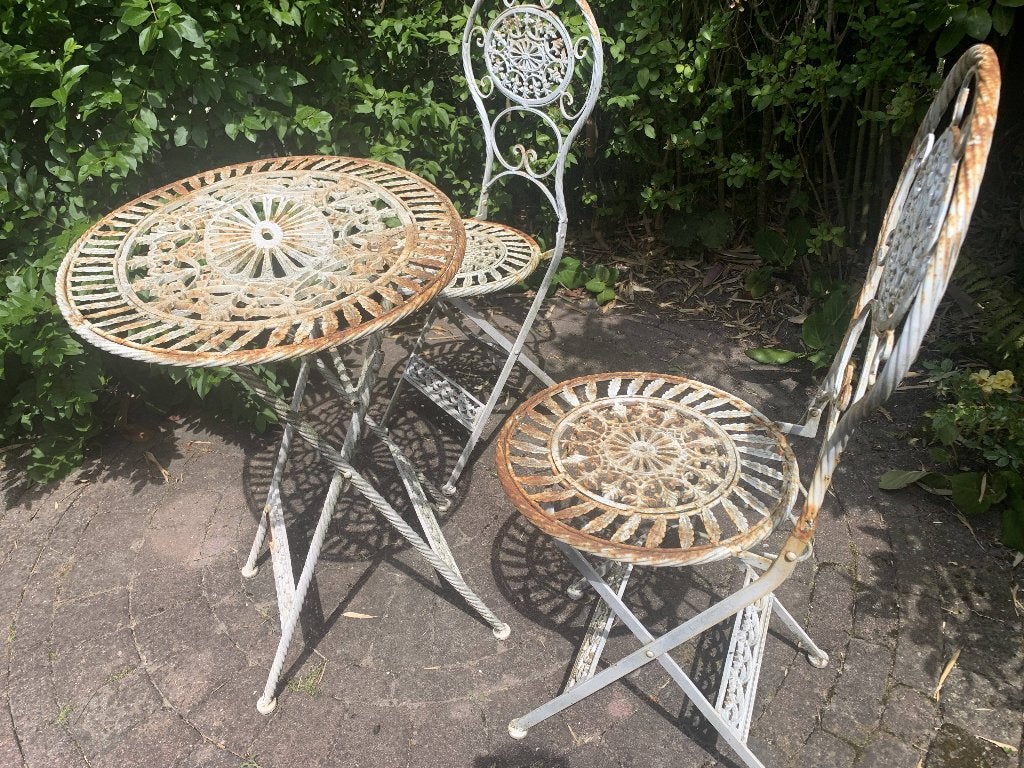 bistro set, Overige materialen, Gebruikt, Tuinset, Ophalen