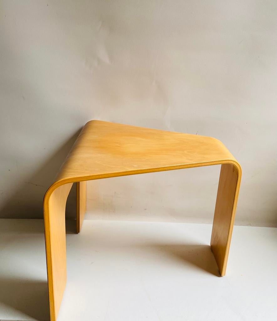 Jaren 80 Ekornes beuken bentwood Scandi salontafel