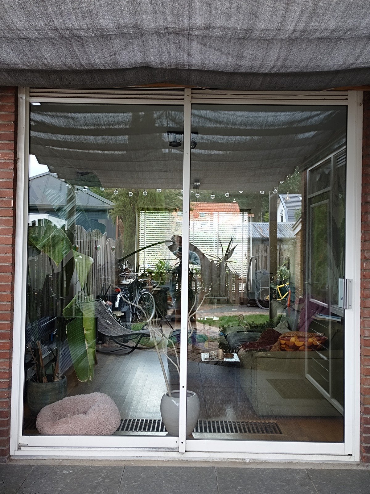 Aluminium schuifpui 240x260cm, Ophalen, Gebruikt, 225 cm of meer, Aluminium