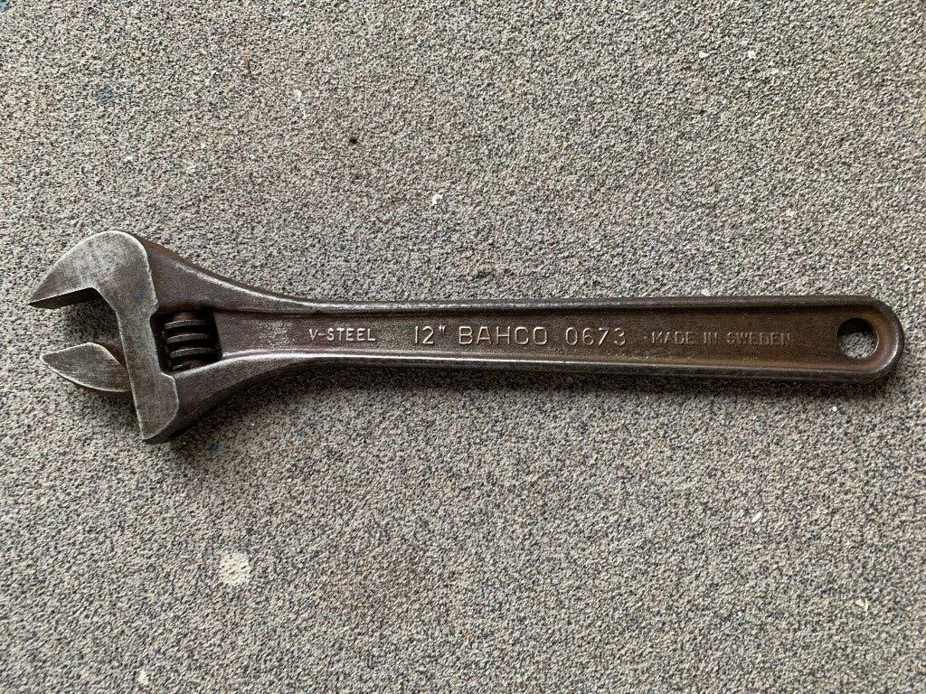 V-STEEL 12" BAHCO 0673 MADE IN SWEDEN BAHCO SWEDEN 422, Ophalen, Gebruikt