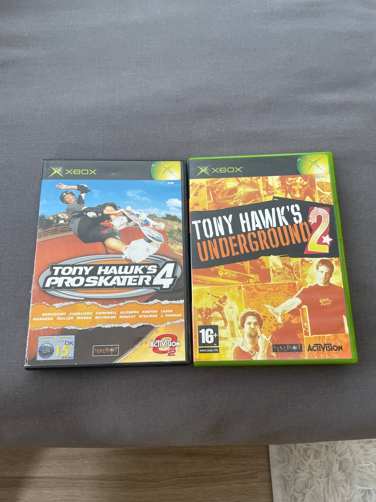 Tony Hawk's Pro Skater 4 & Underground 2 - Xbox, Gebruikt, 2 spelers, Eén computer, Ophalen of Verzenden