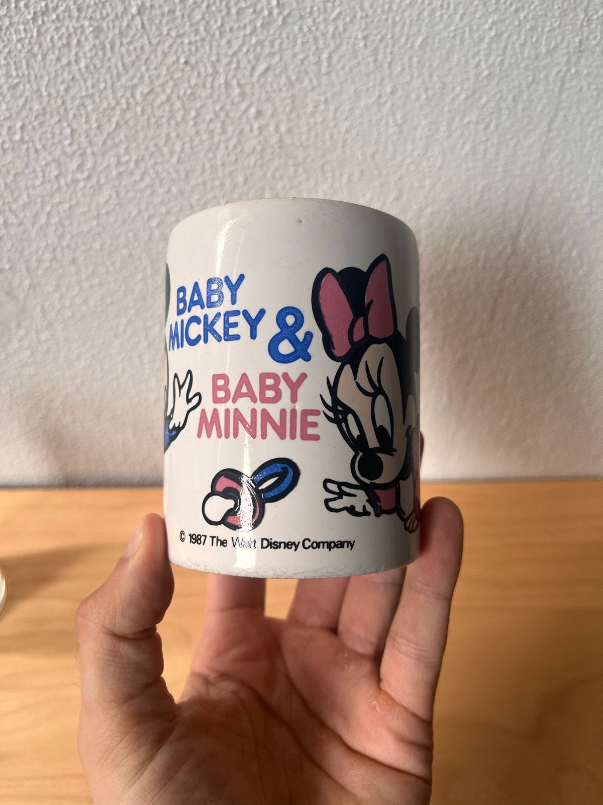 Vintage Disney Baby Mickey & Minnie Mok 1987, Ophalen of Verzenden