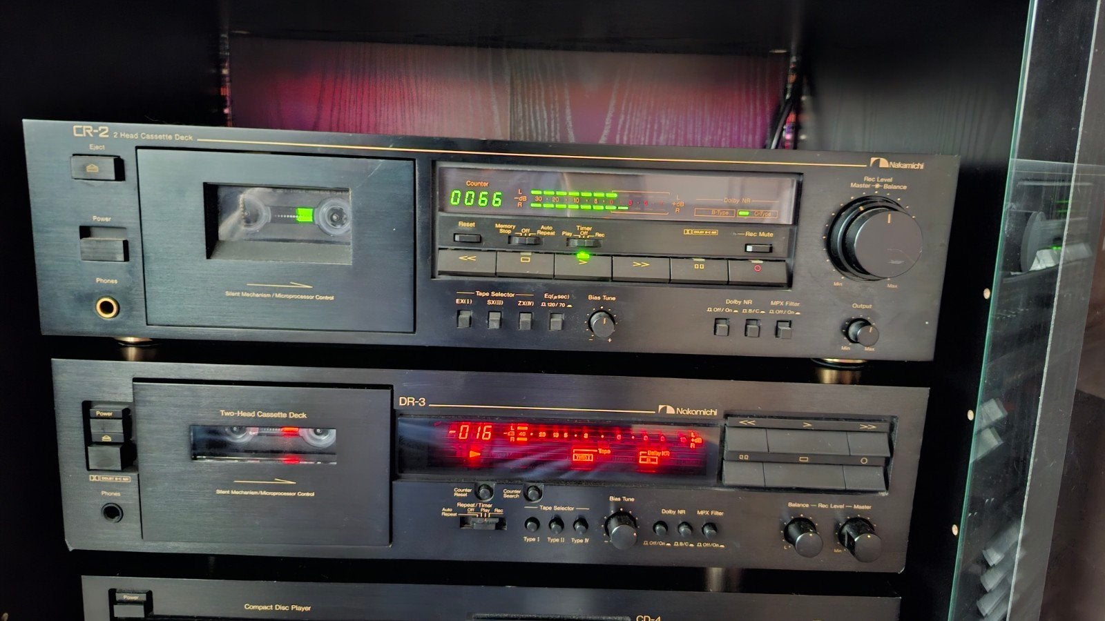 Nakamichi CR-2 en DR-3 Cassettedecks - Uitstekende Staat, Ophalen of Verzenden, Dubbel, Overige merken, Tape counter
