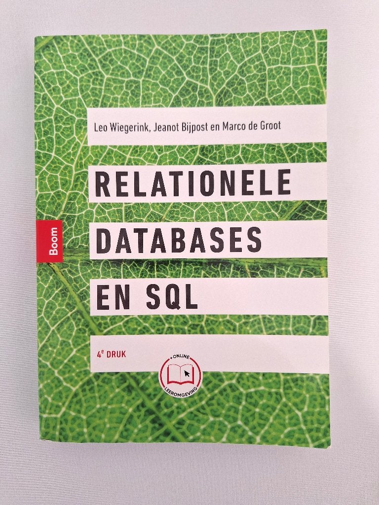 Relationele Databases en SQL, 4e druk, Diverse auteurs, Zo goed als nieuw, Beta, HBO