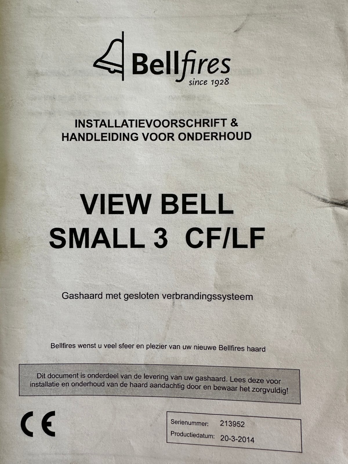 Bellfires 3-zijdige inbouw gashaard, Ophalen, Zo goed als nieuw, Gas, Gaskachel