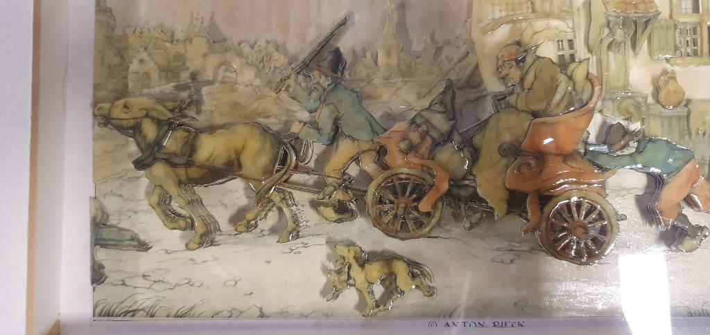 Anton Piek 3d schilderij, Ophalen of Verzenden