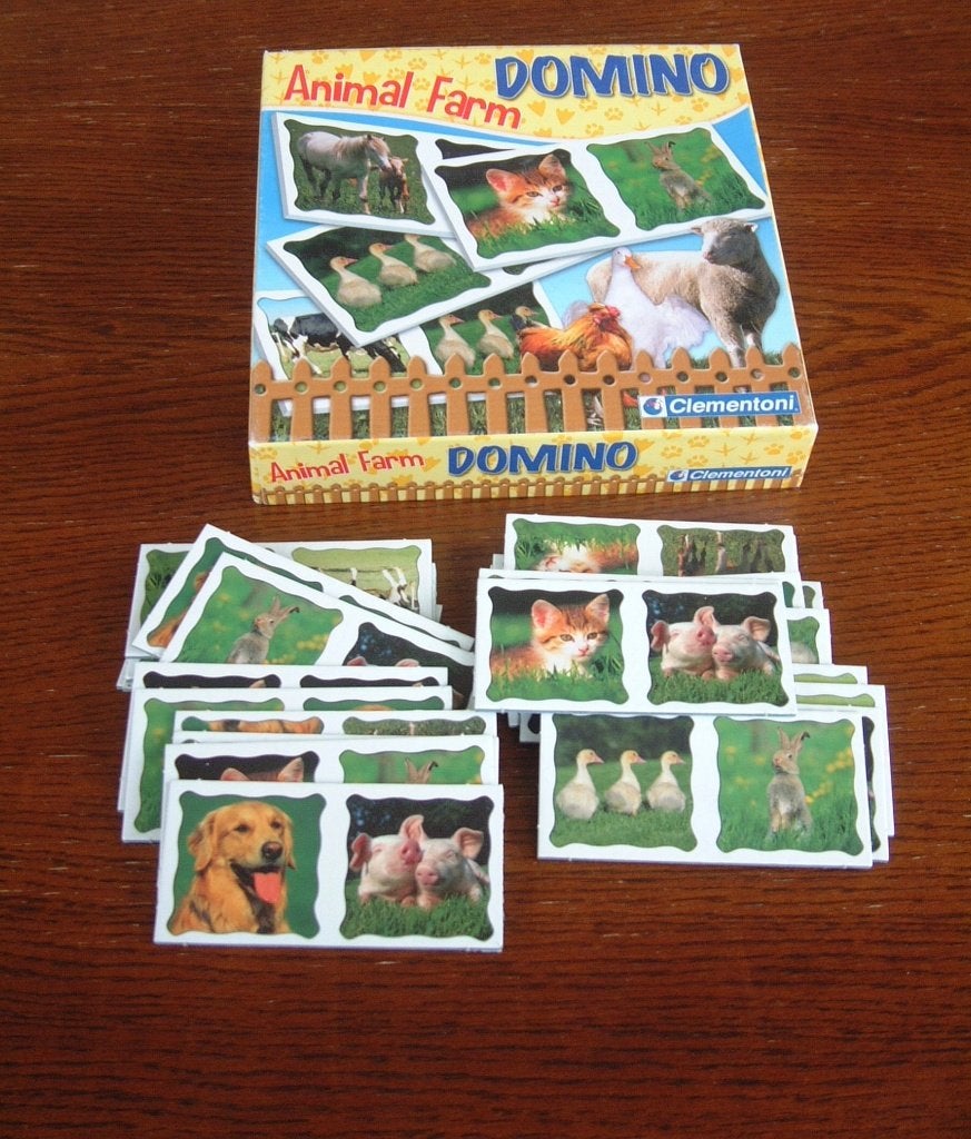 Domino Animal Farm van Clementoni, Ophalen of Verzenden, Gebruikt