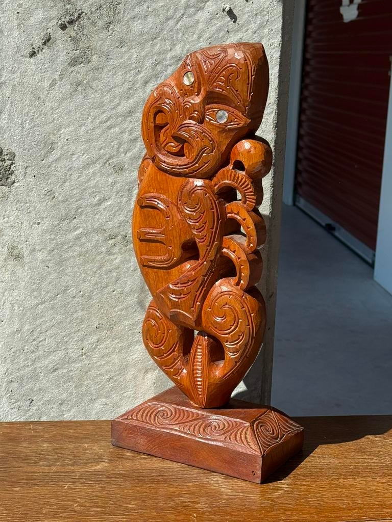 Vintage Maori Tiki beeld, Antiek en Kunst, Ophalen of Verzenden
