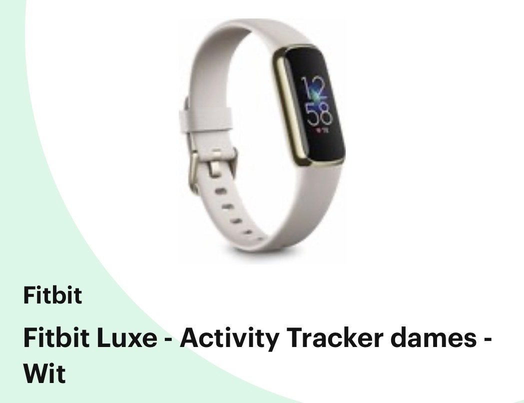 Fitbit Luxe Activity Tracker Dames - creme, Sieraden, Tassen en Uiterlijk, Activity trackers, Gebruikt, Android, Wit, Waterdicht
