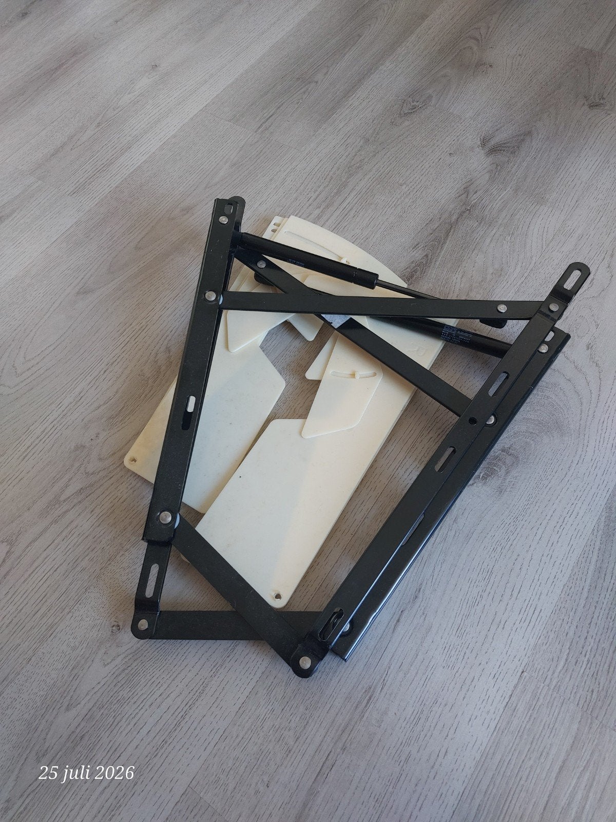 Gasveer mechanisme voor bed met opbergvak, Ophalen, 90 cm, Eenpersoons, Metaal