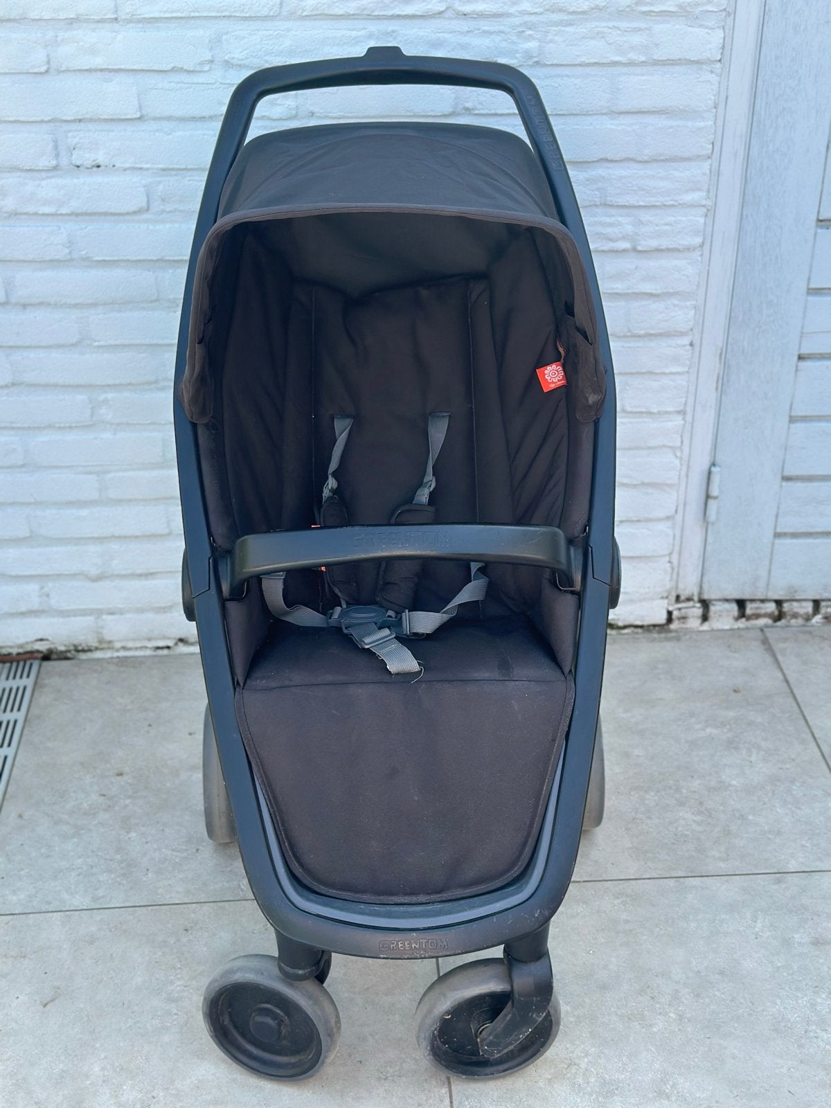 Greentom buggy + (boodschappen)tas - zwart, Ophalen, Gebruikt, Kinderwagen, Overige merken