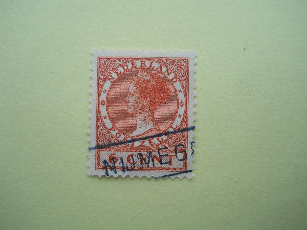 Nederland 1926 Kon. Wilhelmina Nvph.178 Langstempel Nijmegen, Ophalen of Verzenden, T/m 1940, Gestempeld