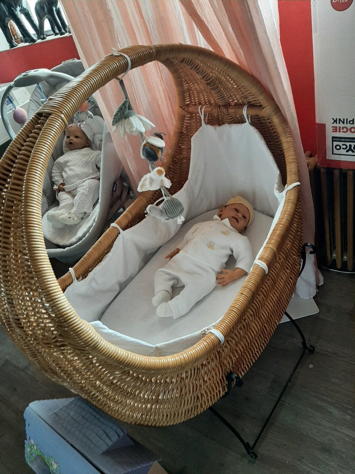 rietenwieg schommelstoelje kruiken co sleeper, Ophalen of Verzenden
