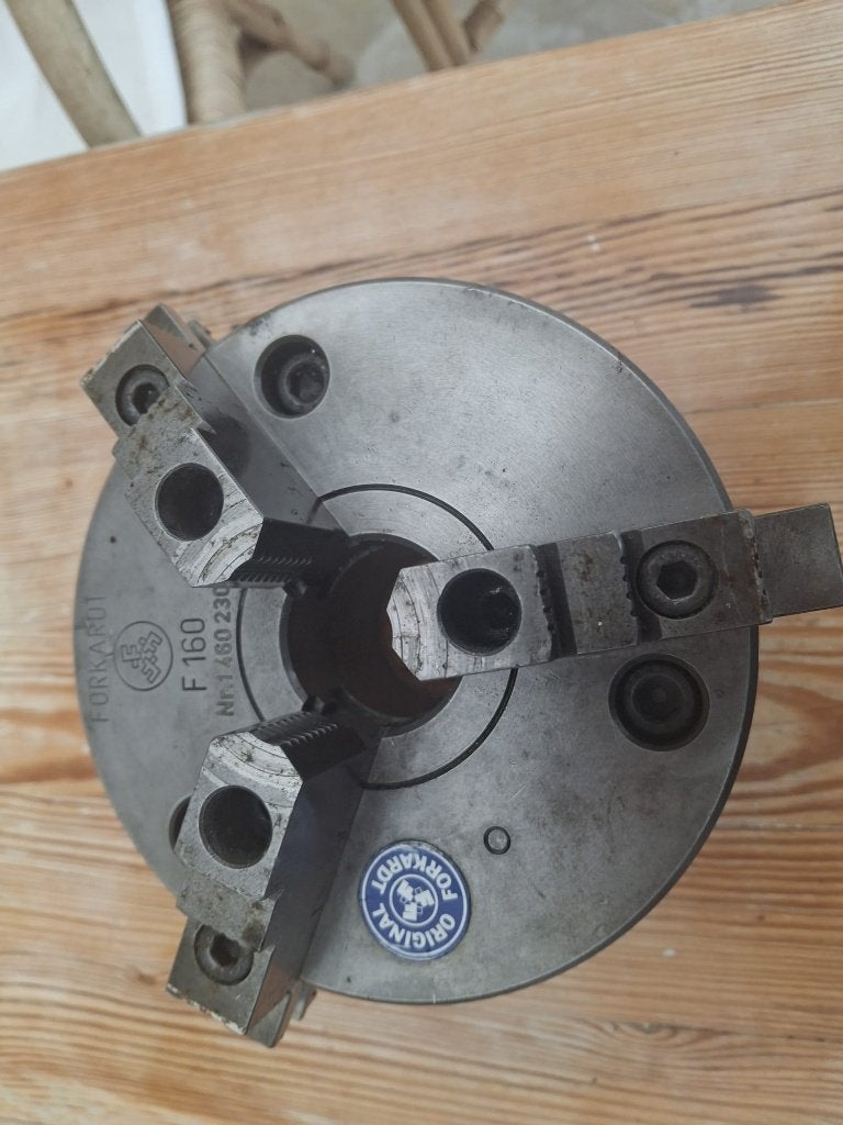Klauwplaat FORKARDT 160mm, Ophalen, Gebruikt, Metaaldraaibank