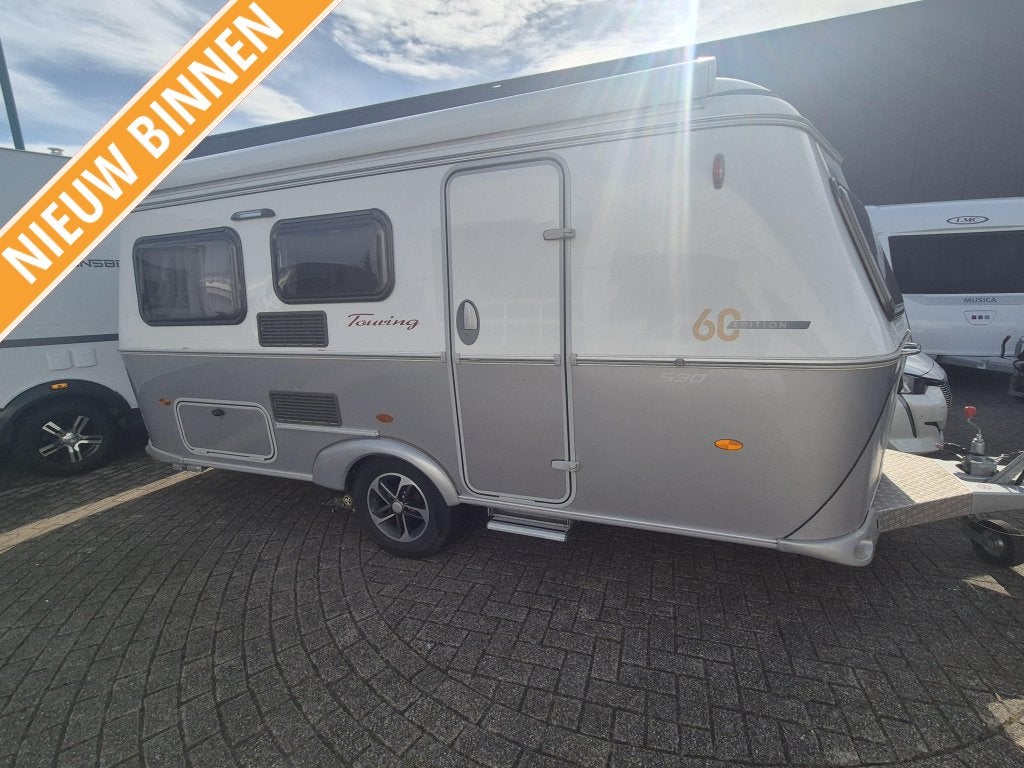 Eriba Touring Troll 530 2019 Mover, cassetteluifel 24250,-, Standaardzit, Schokbreker, Particulier, 4 tot 5 meter