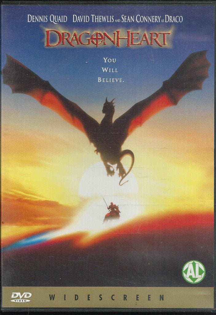 Dragonheart met o.a. Dennis Quaid, Sean Connery, Alle leeftijden, Science Fiction en Fantasy, Ophalen of Verzenden, 1980 tot 2000