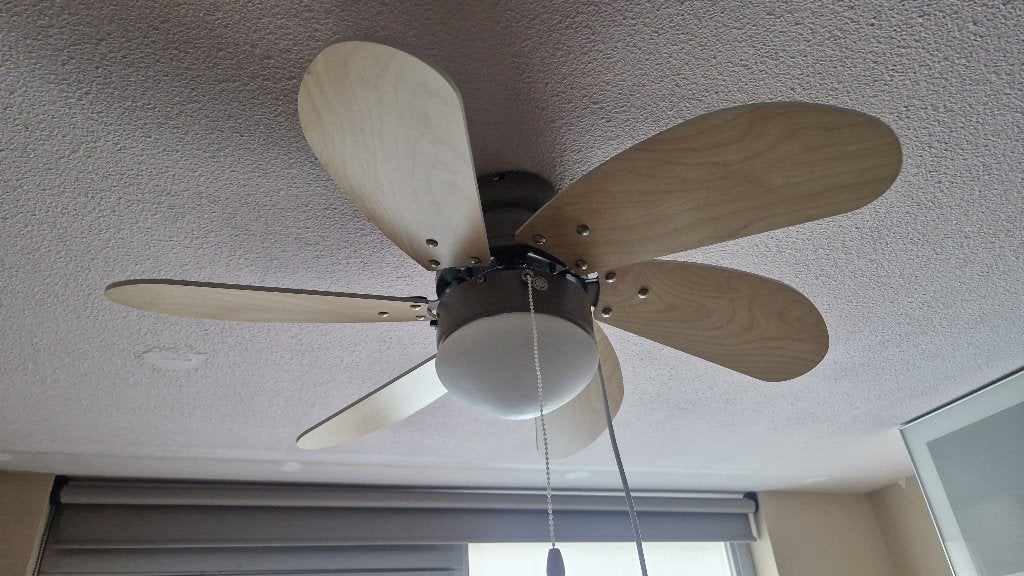 Plafondventilator  Bestron DC30T  houtkleur, Witgoed en Apparatuur, Ventilatoren, Gebruikt, Plafondventilator, Ophalen