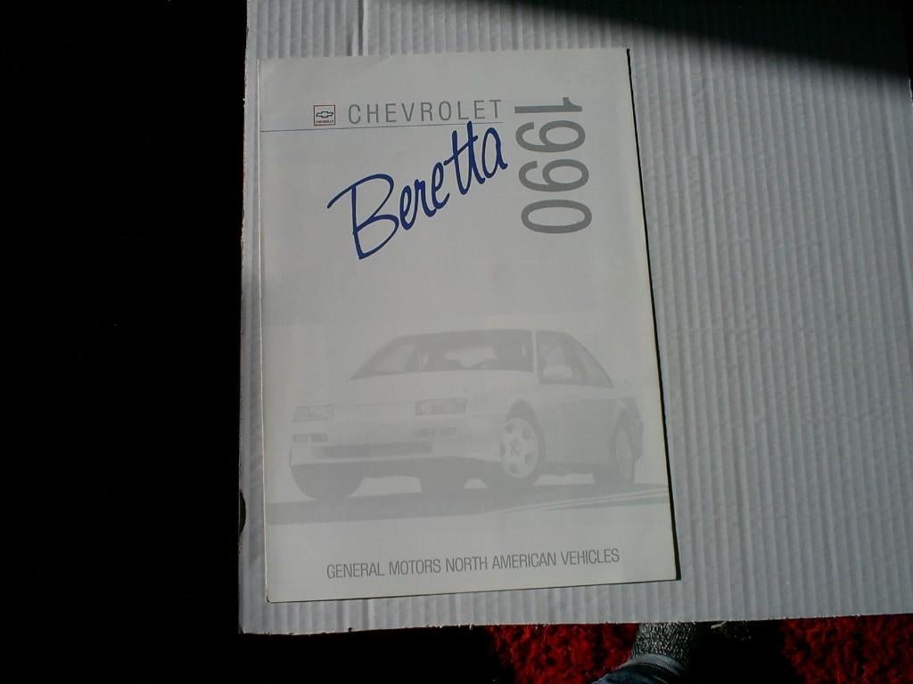 Chevrolet Beretta  1990  6 pag., Verzenden, Zo goed als nieuw, Chevrolet