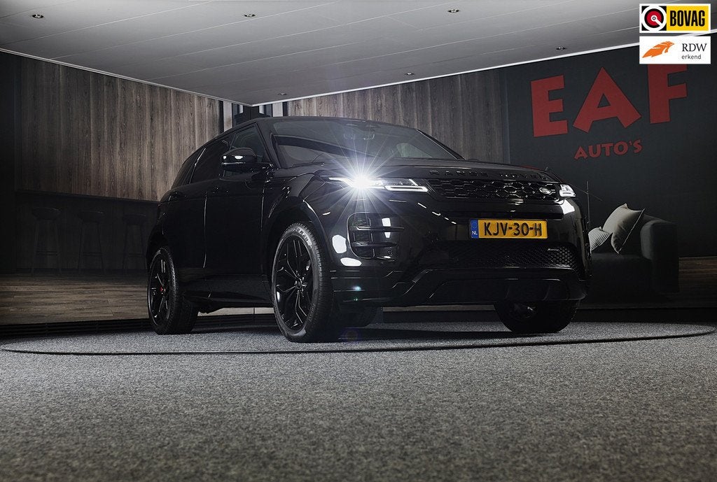 Land Rover RANGE ROVER EVOQUE 1.5 P300e AWD R-Dynamic SE / M, Auto's, 309 pk, Zwart, Vierwielaandrijving, Hybride Elektrisch/Benzine