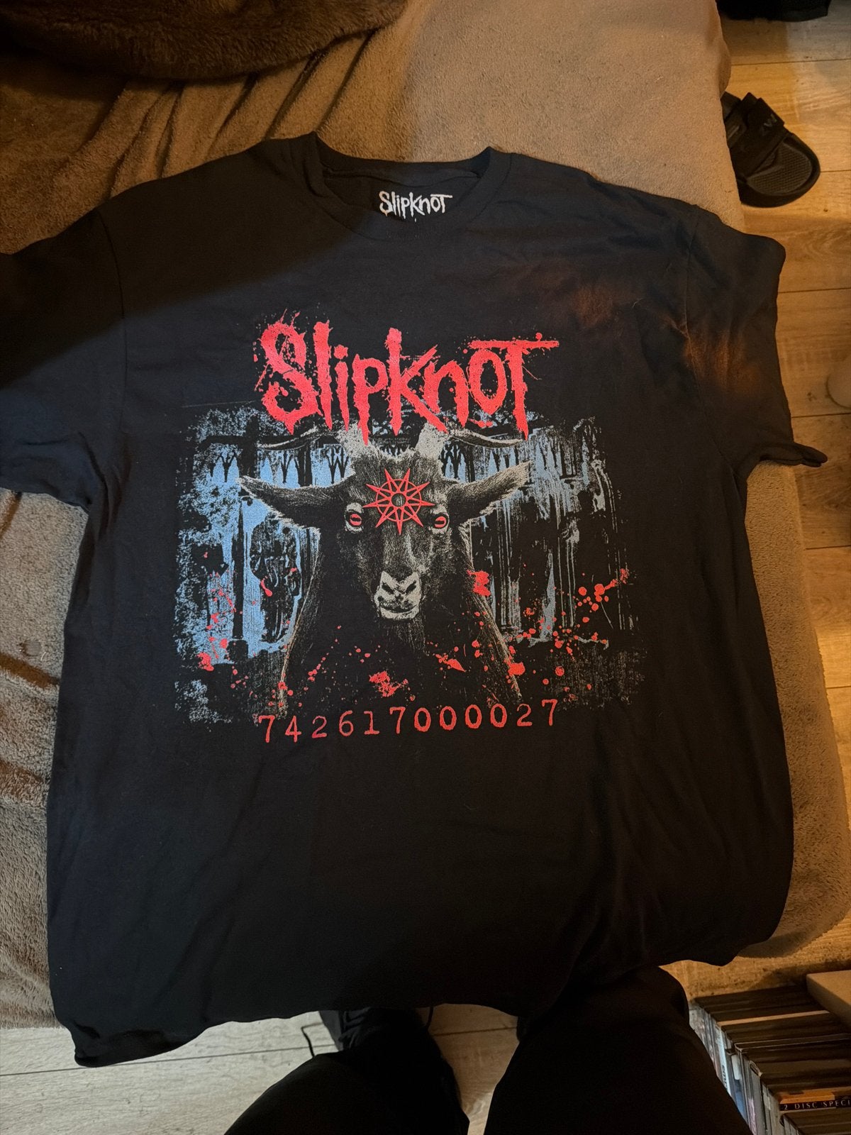 Nieuw Slipknot T-shirt met geit print - Zwart maat L, Ophalen of Verzenden, Nieuw, Maat 52/54 (L), Zwart