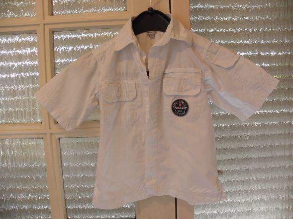 Wit katoenen college Milano print overhemd 5 & CO 110 prima, Gebruikt, Overhemd of Blouse, Ophalen of Verzenden, 5 & Co