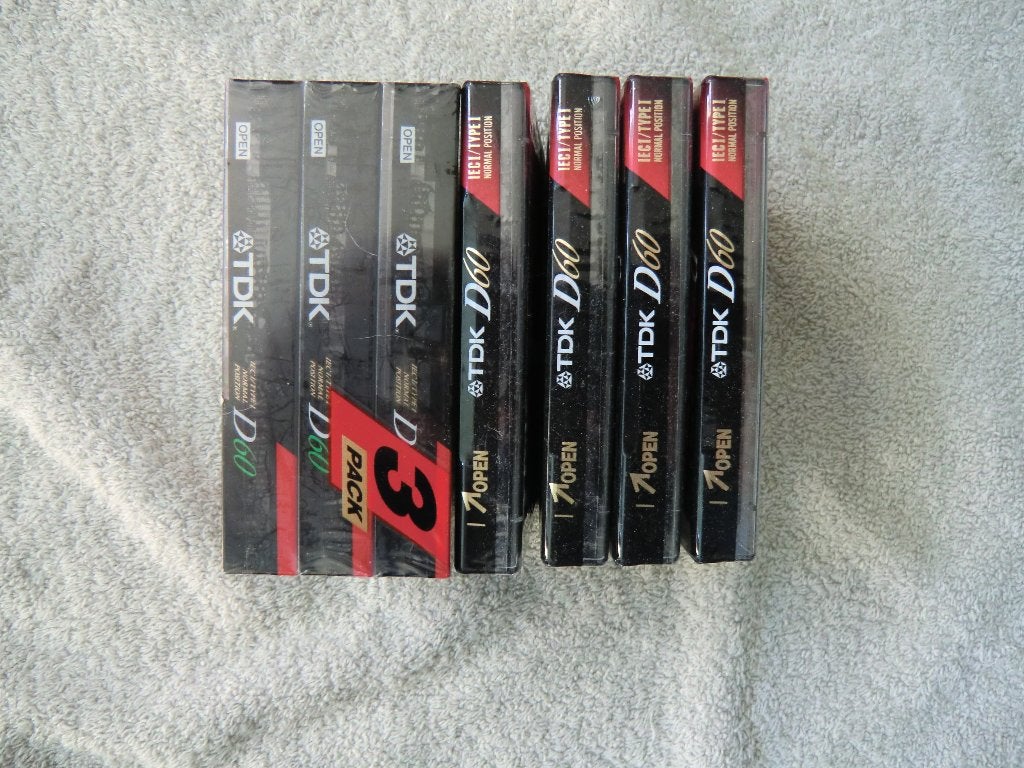 TDK 7 cassette bandjes gesealed 60m, 2 t/m 25 bandjes, Overige genres, Ophalen of Verzenden, Nieuw in verpakking