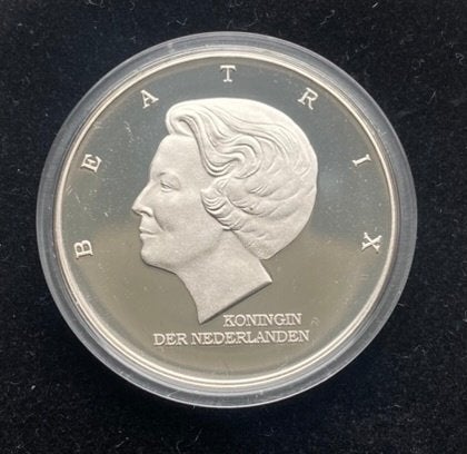 Zilveren 10 Gulden 1997 - Marshallplan / George C. Marshall, Postzegels en Munten, Munten | Nederland, Koningin Beatrix, Zilver