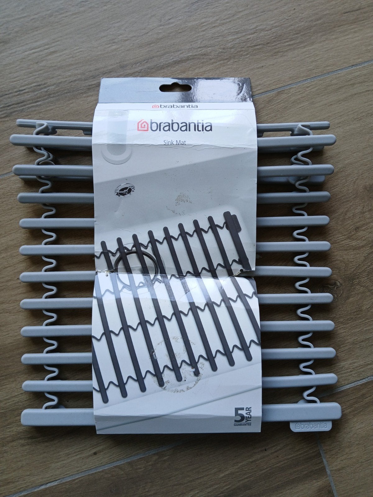 Brabantia gootsteenmat / sink mat NIEUW, Overige typen, Nieuw, Ophalen of Verzenden, Grijs