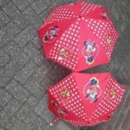 2x kinder paraplu, Verzenden, Zo goed als nieuw, Overige typen