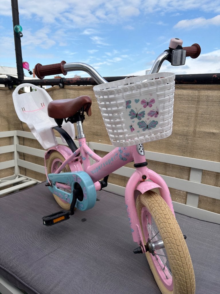 Roze kinderfiets 12 inch, Ophalen, Terugtraprem, Gebruikt, Onbekend
