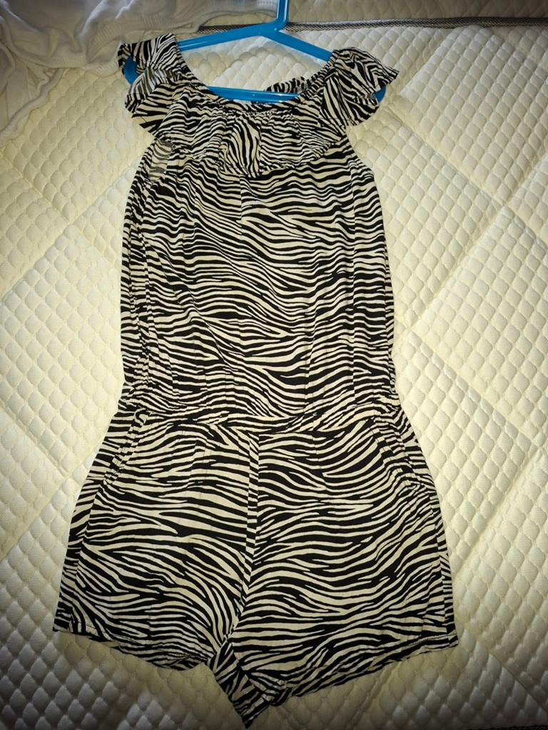 Jumpsuit maat 158/164 hema zebra, Overige typen, Meisje, Ophalen of Verzenden, Zo goed als nieuw