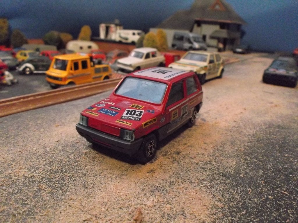 1:43 Fiat Panda Rally - Bburago, Ophalen of Verzenden, Gebruikt, Auto, Overige merken