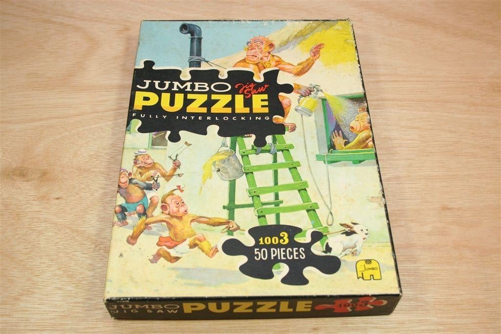 Vintage Jumbo Puzzle 1003 – The Painter [1965] 50 Stuks, Ophalen of Verzenden, 500 t/m 1500 stukjes, Gebruikt