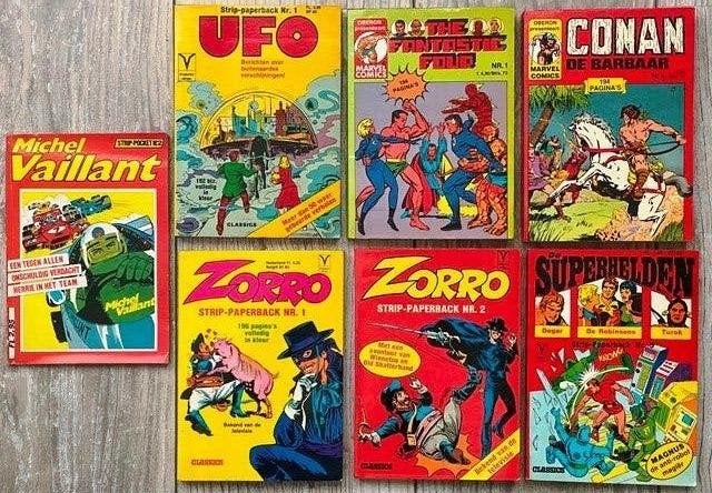 Diverse Classics Strip-paperbacks/pockets (7x) izgst !, Meerdere stripboeken, Ophalen of Verzenden, Zo goed als nieuw, Diverse auteurs