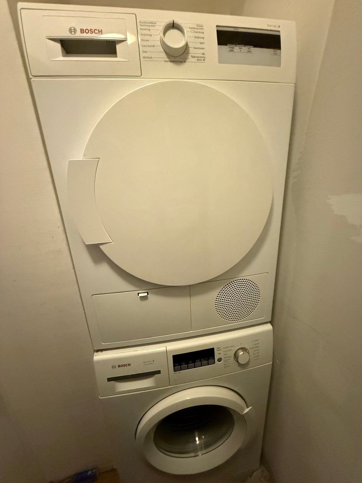 Bosch wasmachine + droger Serie 2/4 – set