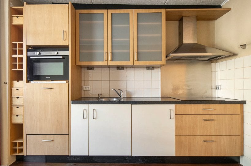 Keuken gratis, Huis en Inrichting, Keuken | Complete keukens, Ophalen, Gebruikt, Bruin, Enkelwandige keuken