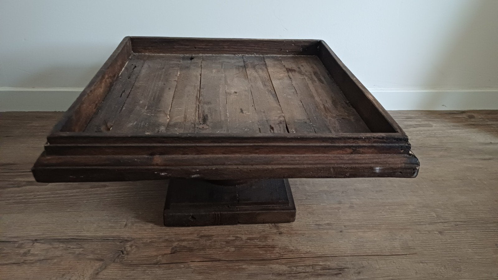 houten  etagaire, Ophalen, Hout, Vierkant, Met opstaande rand