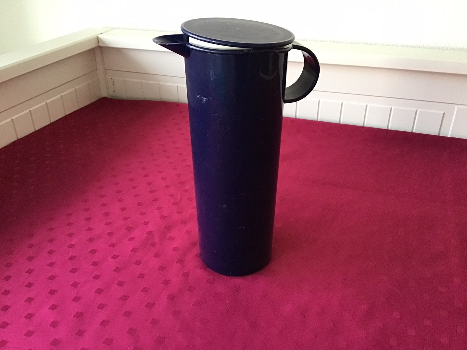 Tupperware kan 1 liter, BPA-vrij, Gebruikt, Blauw, Ophalen of Verzenden